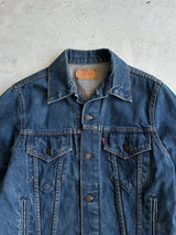 1980's Levi's Miller High Life Beer Embroidered Denim Jacket (S)