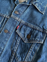 1980's Levi's Miller High Life Beer Embroidered Denim Jacket (S)