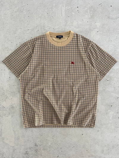 00's Burberry pocket Nova Check heavyweight T Shirt (M)