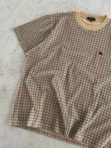00's Burberry pocket Nova Check heavyweight T Shirt (M)