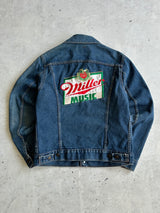 1980's Levi's Miller High Life Beer Embroidered Denim Jacket (S)