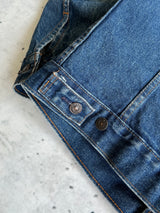 1980's Levi's Miller High Life Beer Embroidered Denim Jacket (S)