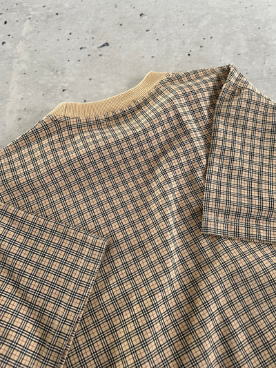 00's Burberry pocket Nova Check heavyweight T Shirt (M)