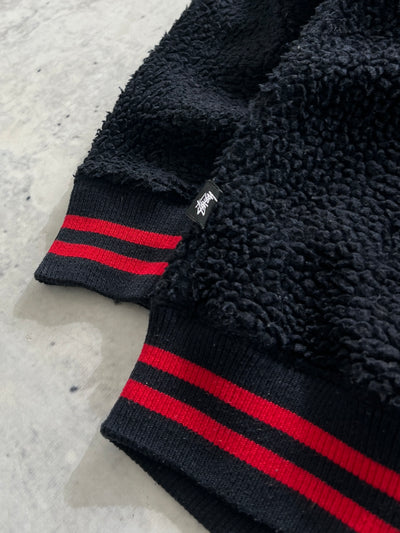 Stussy Deep Pile Button Up Varsity Jacket (M)