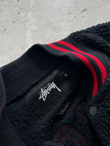 Stussy Deep Pile Button Up Varsity Jacket (M)
