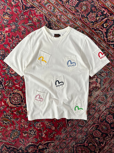 Palace x Evisu Multi Pocket Egret Heavyweight T Shirt (L)