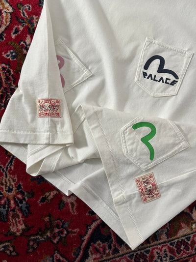Palace x Evisu Multi Pocket Egret Heavyweight T Shirt (L)