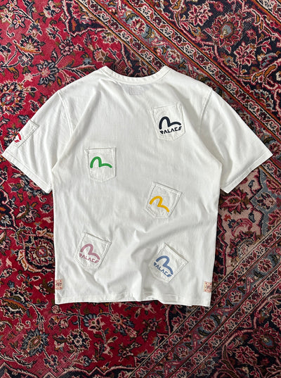 Palace x Evisu Multi Pocket Egret Heavyweight T Shirt (L)