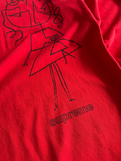 Supreme Sketch Long Sleeve T Shirt (M)