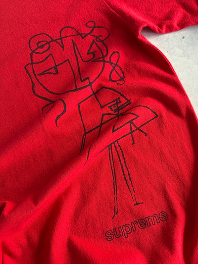 Supreme Sketch Long Sleeve T Shirt (M)