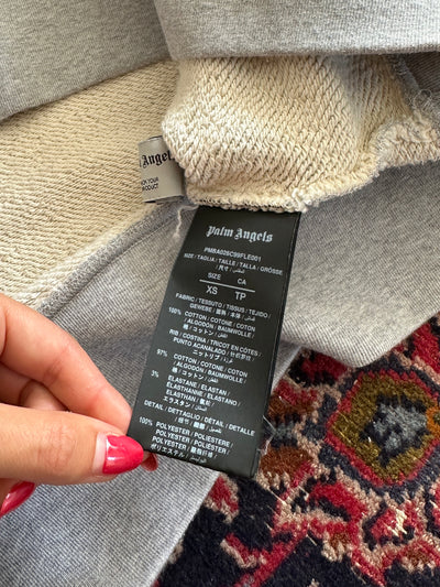 Palm Angels Heavyweight Curved Logo Sweatshirt (S)