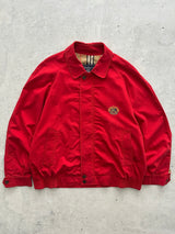 Vintage Burberry Embroidered Logo Zip Up Jacket (L)