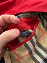 Vintage Burberry Embroidered Logo Zip Up Jacket (L)