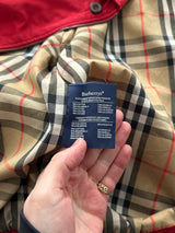 Vintage Burberry Embroidered Logo Zip Up Jacket (L)