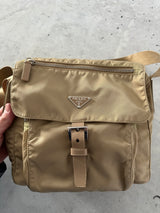 00's Prada Nylon Crossbody / Messenger Bag (One Size)