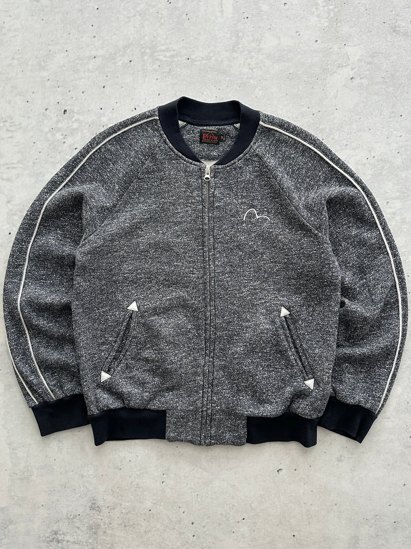 Evisu Embroidered Koi Zip Up Sweatshirt (Women's S)