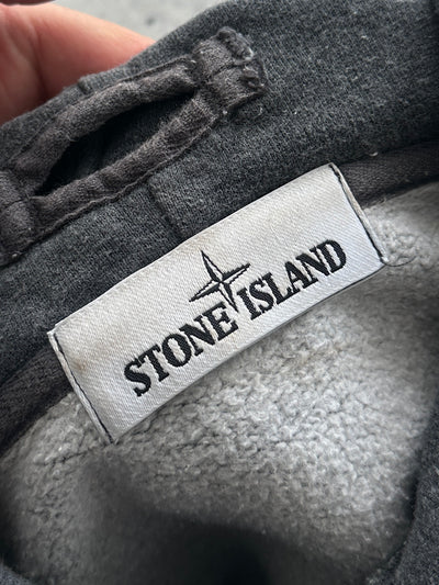AW/14 Stone Island Patch Logo Heavyweight Pullover Hoodie (XL)