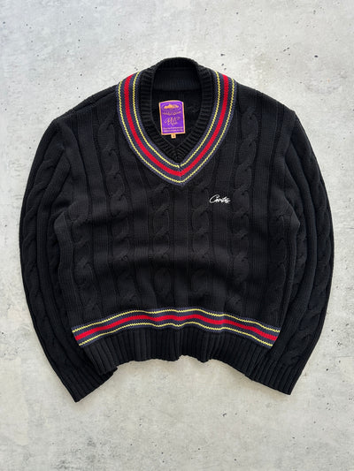 AW/23 Corteiz Wimbledon Cable Knit Jumper (XL)
