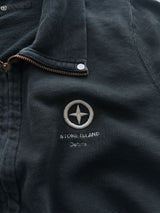 AW/05 Stone Island Denims Embroidered Logo Zip Up Jumper (S)