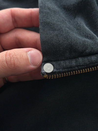 AW/05 Stone Island Denims Embroidered Logo Zip Up Jumper (S)