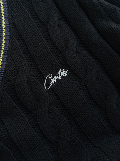 AW/23 Corteiz Wimbledon Cable Knit Jumper (XL)