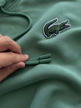 Lacoste big logo Heavyweight Pullover Hoodie (M)