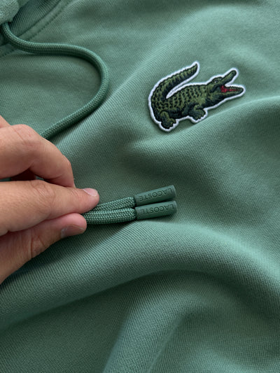 Lacoste big logo Heavyweight Pullover Hoodie (M)