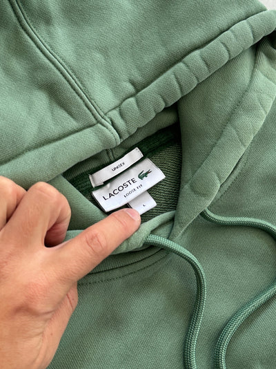 Lacoste big logo Heavyweight Pullover Hoodie (M)
