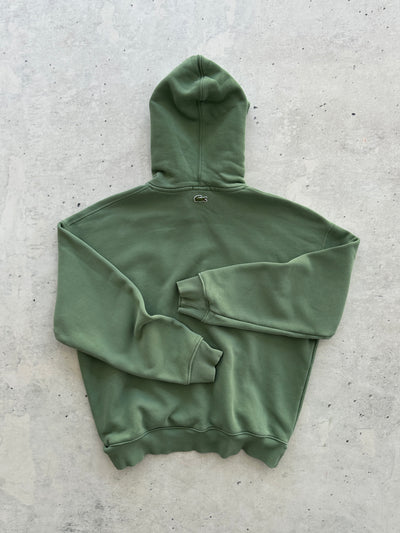 Lacoste big logo Heavyweight Pullover Hoodie (M)