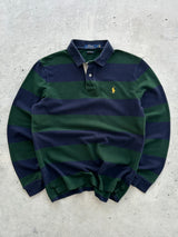 Ralph Lauren Stripe Long Sleeve Polo Shirt (M)