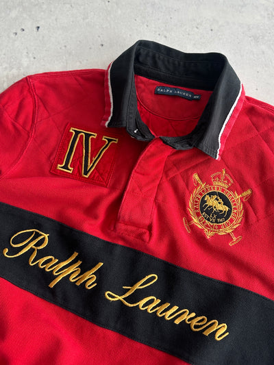 Ralph Lauren Embroidered Logo Long Sleeve Polo Shirt (Women's M)
