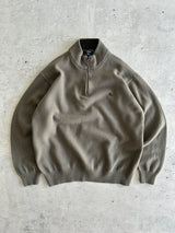 00's Burberry 1/4 Zip Pullover Wool Jumper (S)