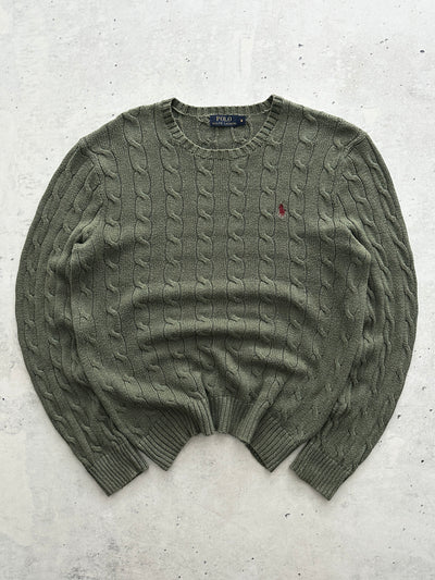 Ralph Lauren Crewneck Cable Knit Jumper (M)