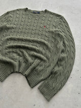 Ralph Lauren Crewneck Cable Knit Jumper (M)