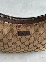 Vintage Gucci GG Canvas Sherry Crossbody Bag (One Size)