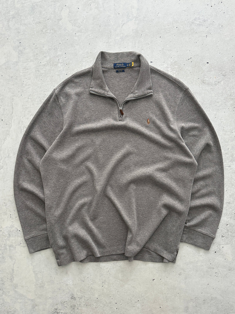 Ralph Lauren 1/4 Zip Estate Rib Pullover Jumper (XL)