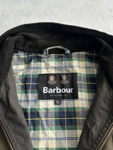Barbour Corduroy Collar Zip Up wax Jacket (Women's XL)