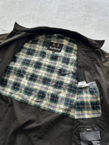 Barbour Corduroy Collar Zip Up wax Jacket (Women's XL)