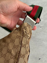 Vintage Gucci GG Canvas Sherry Crossbody Bag (One Size)