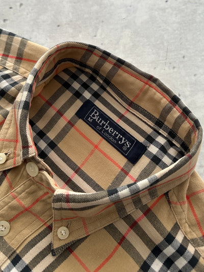 Burberry Nova Check Long Sleeve Flannel Shirt (L)