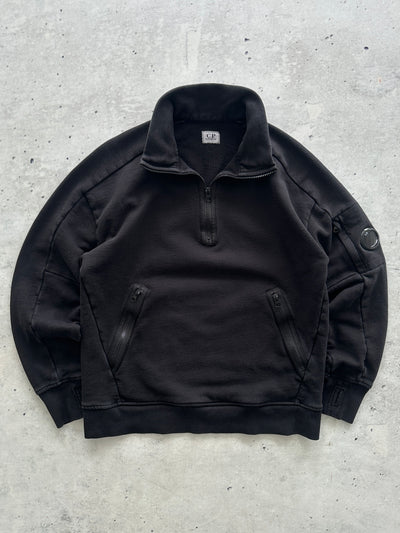 CP Company Lens Heavyweight 1/4 Zip Sweatshirt (S)