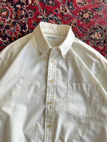 Vintage YSL oxford cotton embroidered Long Sleeve Shirt (L)