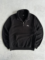 Stussy Script 1/4 Zip Pullover Sweatshirt (M)