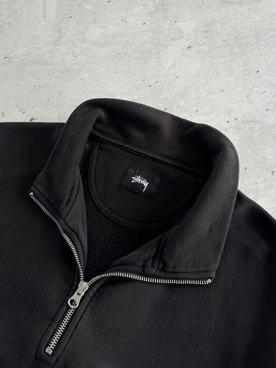 Stussy Script 1/4 Zip Pullover Sweatshirt (M)