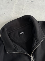 Stussy Script 1/4 Zip Pullover Sweatshirt (M)
