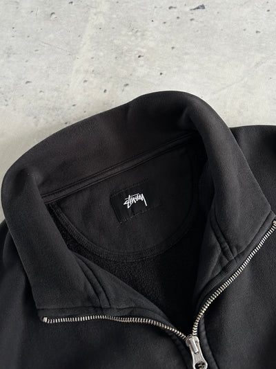 Stussy Script 1/4 Zip Pullover Sweatshirt (M)
