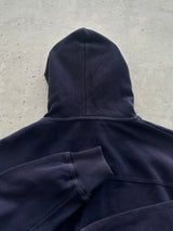YSL Embroidered Logo Ribbed Zip Up Hoodie (M)