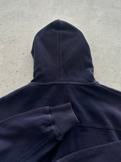 YSL Embroidered Logo Ribbed Zip Up Hoodie (M)