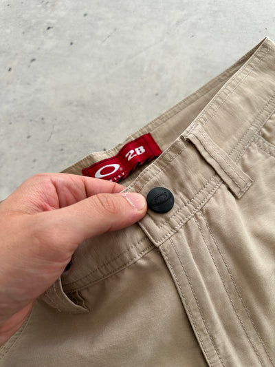 90's Oakley Baggy skull embroidered Cargo Shorts (W28)
