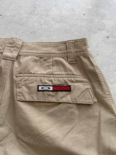 90's Oakley Baggy skull embroidered Cargo Shorts (W28)